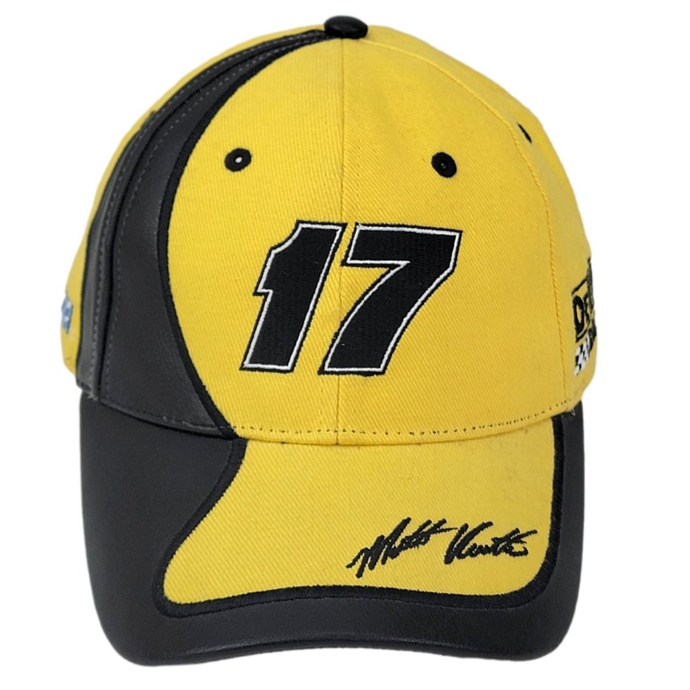 Matt‎ Kenseth Hat - #17 DeWalt Power Tools NASCAR Roush Racing Cap Yellow Black